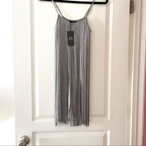 Armani Exchange NWT mini fringe dress